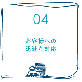 04.お客様への迅速な対応
